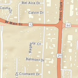 Bel Air Alabama Street Map