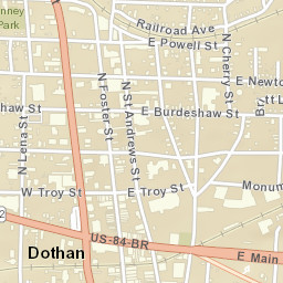 Dothan Alabama Street Map