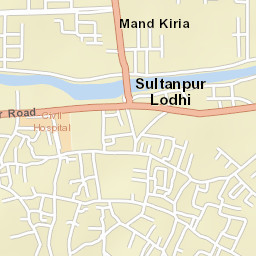 Sultanpur Lodhi Street Map