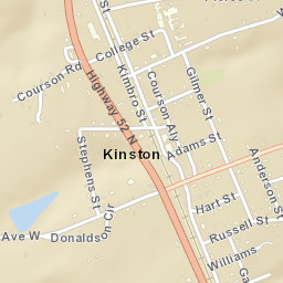 Kinston Alabama Street Map
