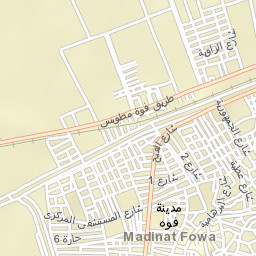 Fuwwah Street Map