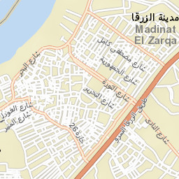 Az Zarqā Street Map