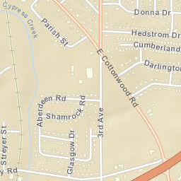 Parish Alabama Street Map