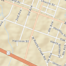 Ashford Alabama Street Map