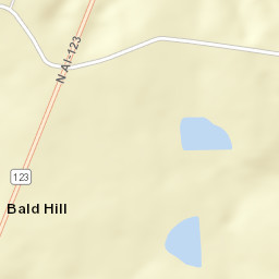Bald Hill Alabama Street Map