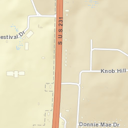 Ward Acres Alabama Street Map
