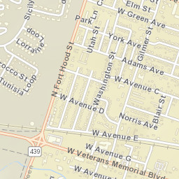 709-799 W Church Ave Killeen TX Street Map