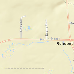 Rehobeth Alabama Street Map