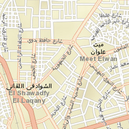 Kafr ash Shaykh Street Map