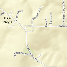 Pea Ridge Alabama Street Map