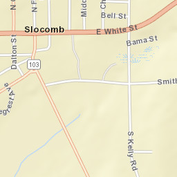 Slocomb Alabama Street Map