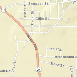 East Brewton Alabama Street Map