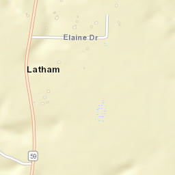 Latham Alabama Street Map