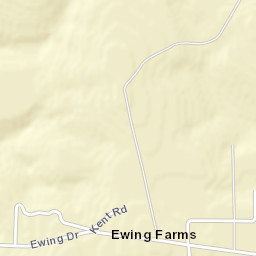 Ewing Farms Alabama Street Map