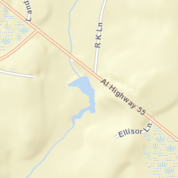 Huckaville Alabama Street Map