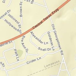 1000-1006 Crider Lane, Lampasas, TX Street Map