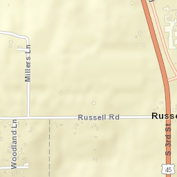 Russell Alabama Street Map