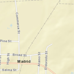 Madrid Alabama Street Map