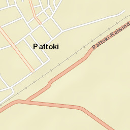 Pattoki Street Map