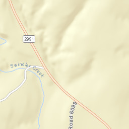 Farm to Market 2991, Burkeville, TX Street Map
