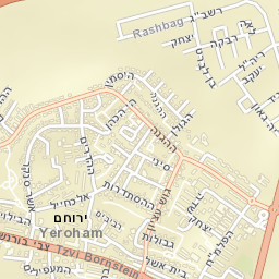 Yeroẖam Street Map