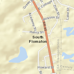 South Flomaton Florida Street Map