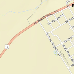 400-406 1st Street, Balmorhea, TX Street Map