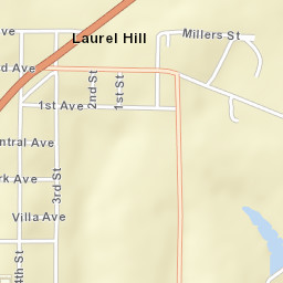 Laurel Hill Florida Street Map