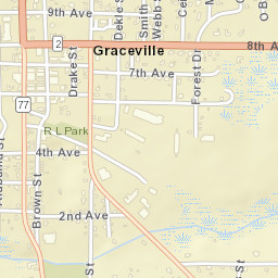 Graceville Florida Street Map