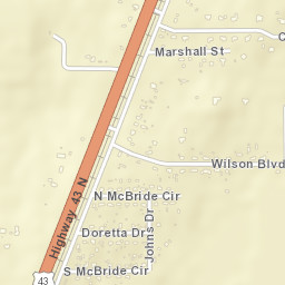 Axis Alabama Street Map