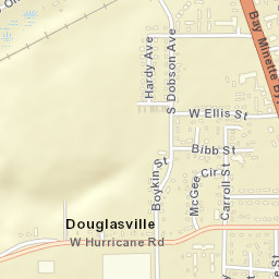 Douglasville Alabama Street Map