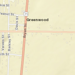 Greenwood Florida Street Map