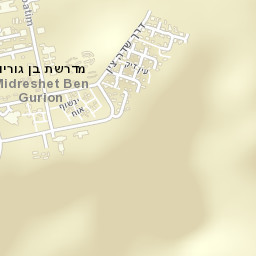 Midreshet Ben-Gurion Street Map