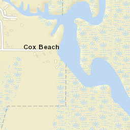 Cox Beach Alabama Street Map
