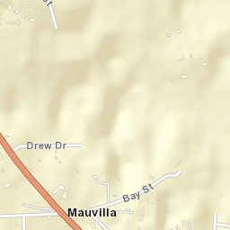 Mauvilla Alabama Street Map