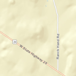 Texas 29, Mason, TX 76856, USA Street Map