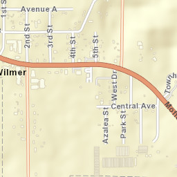 Wilmer Alabama Street Map