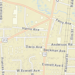 Pine Wood Alabama Street Map