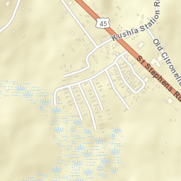 Kushla Alabama Street Map