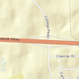 College Woods Alabama Street Map