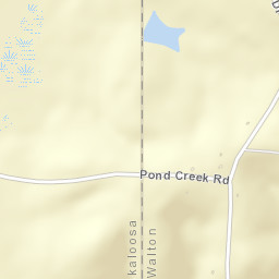 Pond Creek Florida Street Map