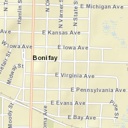 Bonifay Florida Street Map