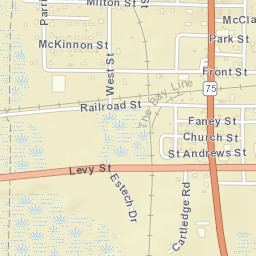 Cottondale Florida Street Map