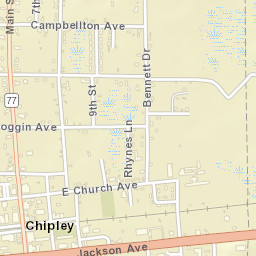 Chipley Florida Street Map