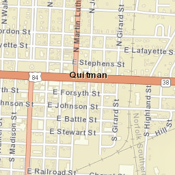 300-304 East Forsyth Street, Quitman, GA Street Map