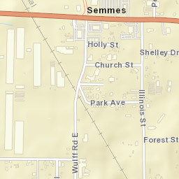 Semmes Alabama Street Map