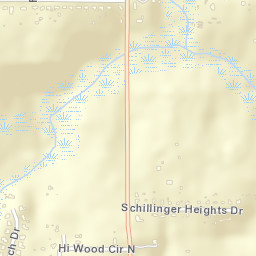 Red Creek Heights Alabama Street Map