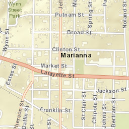 Marianna Florida Street Map