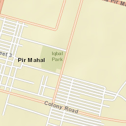 Pir Mahal Street Map