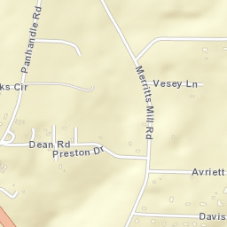 Mallory Heights Florida Street Map